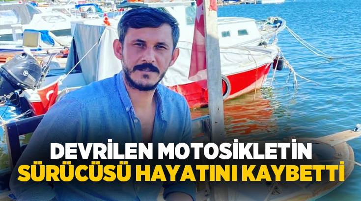 İzmir'in Bayraklı ilçesinde, belediye otobüsünü sollamaya çalıştığı sırada devrilen motosikletin