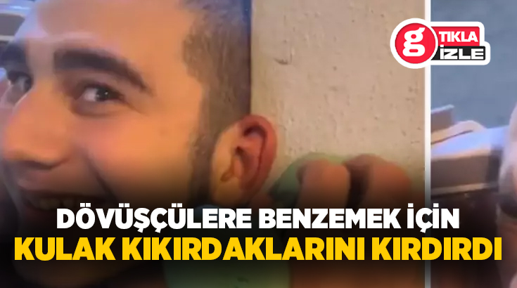 Dağıstanlı MMA dövüşçüleri gibi görünmek isteyen genç, kulak kıkırdaklarını kırdırdı.