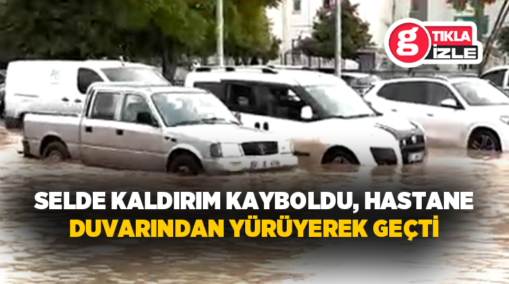 Adana’da etkili olan sağanak yağış nedeniyle cadde ve sokaklar göle