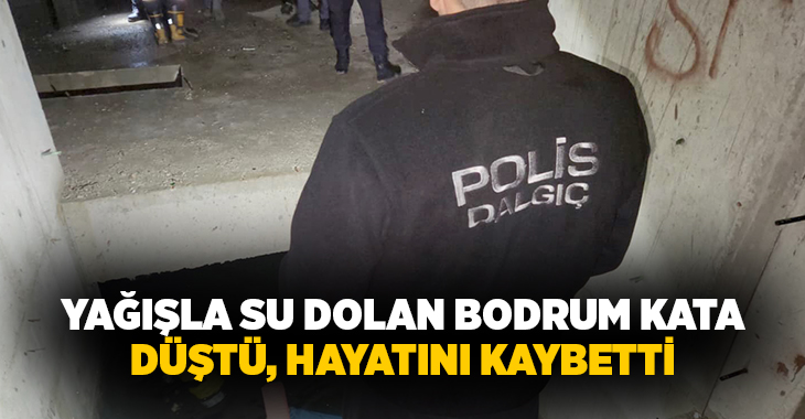 Adana’da yağışlar sonrası yaklaşık 2 metre derinliğinde su biriken metruk