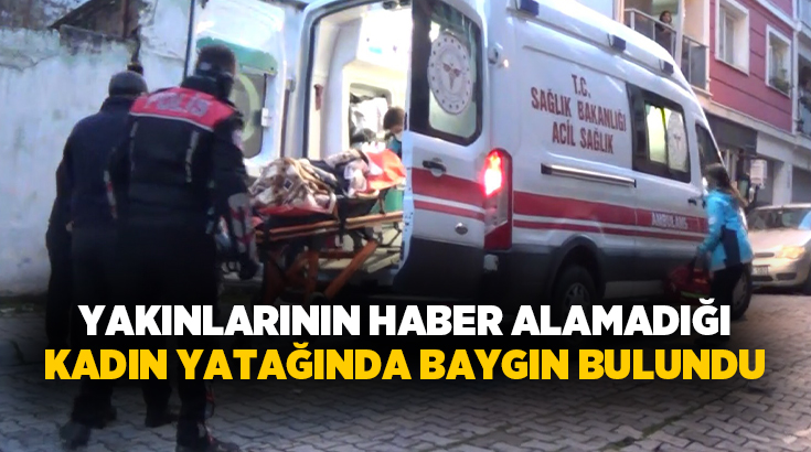 Aydın'ın Efeler ilçesinde yakınlarının bir süredir haber alamadığı kadın, yatağında