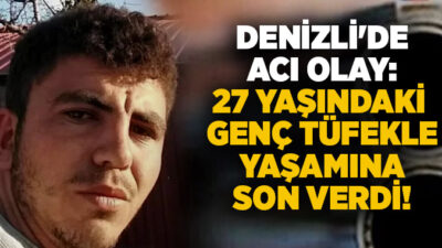 Denizli’nin Tavas ilçesinde meydana gelen olayda, 27 yaşındaki bir genç