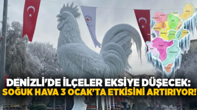 Denizli’de 3 Ocak 2026 tarihinde etkili olacak soğuk hava dalgası