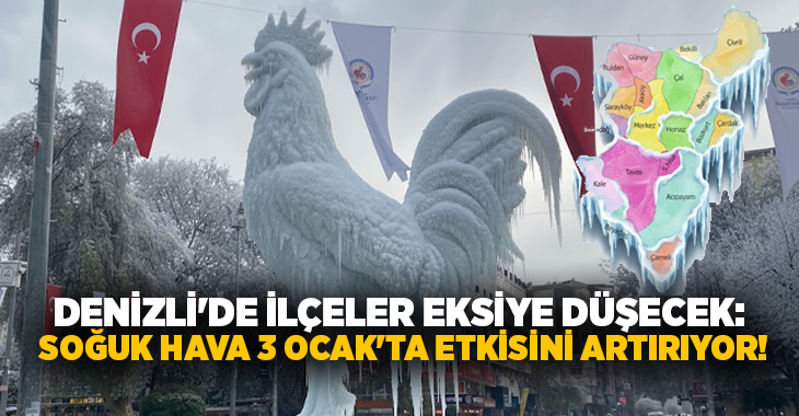 Denizli’de 3 Ocak 2026 tarihinde etkili olacak soğuk hava dalgası
