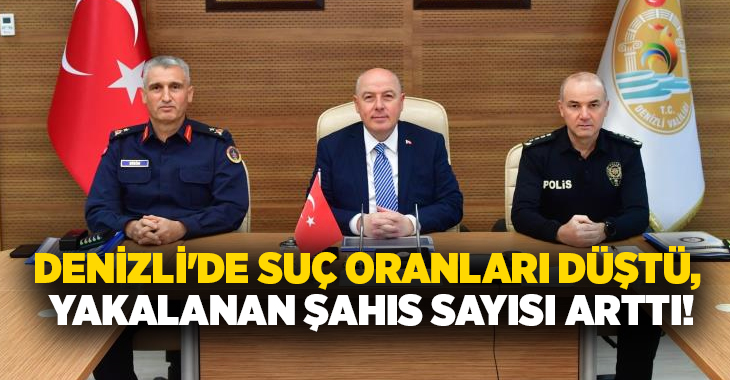 Denizli Valisi Ömer Faruk Coşkun, 2025 yılı Aralık ayı asayiş