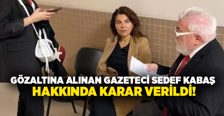 Sosyal medya platformunda yaptığı paylaşımlar nedeniyle gözaltına alınan gazeteci Sedef