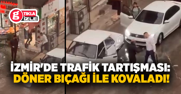 İzmir'in Karabağlar ilçesinde trafikte çıkan tartışmada bir sürücü, tartıştığı kişiyi