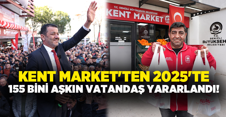 Denizli Büyükşehir Belediyesi tarafından temel gıda ürünlerine daha uygun fiyatlarla