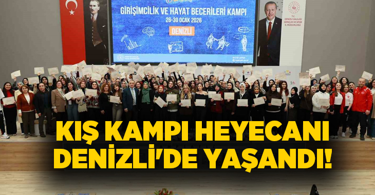 Gençlik ve Spor Bakanlığı yurtlarında kalan üniversite öğrencilerinin katıldığı Denizli’nin