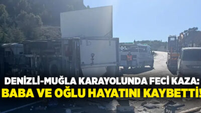 Denizli-Muğla Karayolu’nda Tavas’ın Akyar Mahallesi yakınlarında meydana gelen kazada, kontrolden