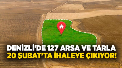 Baklan Belediyesi, merkez ve mahallelerdeki 127 arsa-tarlayı 20/02/2026’da açık artırmayla