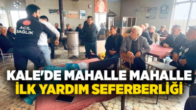 Denizli’nin Kale ilçesinde Kaymakamlık ve Kale Devlet Hastanesi tarafından ortaklaşa
