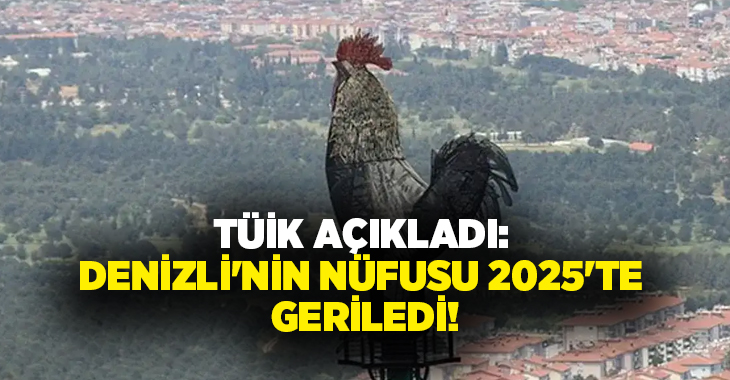 TÜİK’in 2025 Adrese Dayalı Nüfus Kayıt Sistemi verilerine göre Denizli’nin