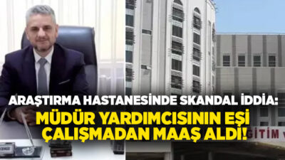 Şanlıurfa Eğitim ve Araştırma Hastanesi'nde görevli bir sağlık teknikerinin işe