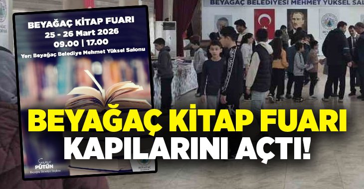 Beyağaç Belediye Başkanı Sezayi Pütün’ün katılımıyla Beyağaç Kitap Fuarı açılış
