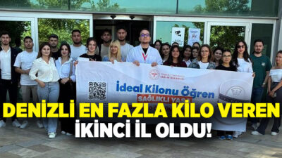 Denizli, Sağlık Bakanlığı tarafından ülke genelinde yürütülen "İdeal Kilonu Öğren