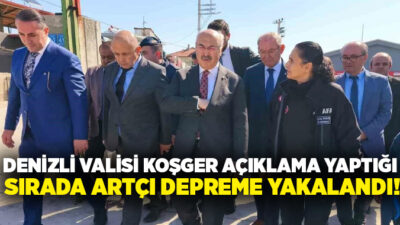 Denizli Valisi Yavuz Selim Köşger,  Buldan'da inceleme yaptığı sırada