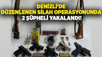 Denizli’nin Kale ilçesinde jandarma ekiplerinin düzenlediği operasyonda çok sayıda silah,