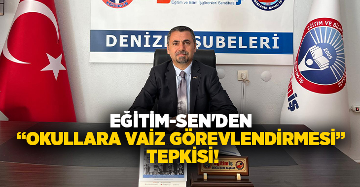 Eğitim-Sen Denizli Şube Başkanı Gökhan Okulu, Pamukkale ilçesindeki bazı okullara