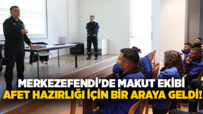 Merkezefendi Belediyesi bünyesinde afetler sonrası iyileştirme çalışmalarında görev alacak Merkezefendi