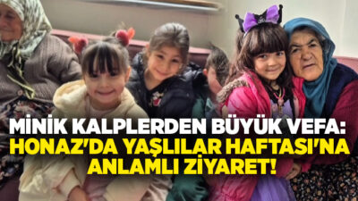 Honaz Belediyesi Gündüz Bakımevi öğrencileri, Yaşlılar Haftası kapsamında huzurevini ziyaret