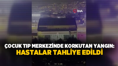 Duman nedeniyle hastalar ve personel tahliye edilirken, olayda yaralanan olmadı.