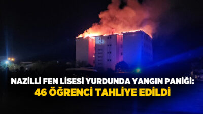 Aydın’ın Nazilli ilçesinde bulunan Nazilli Fen Lisesi’nin pansiyon bölümünün çatı