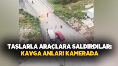 Mersin’in Tarsus ilçesinde iki grup arasında çıkan taşlı kavga cep