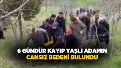 Kahramanmaraş’ta 6 gündür kayıp olarak aranan yaşlı adamın cansız bedeni