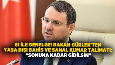 Adalet Bakanı Akın Gürlek, yasa dışı bahis ve sanal kumarla