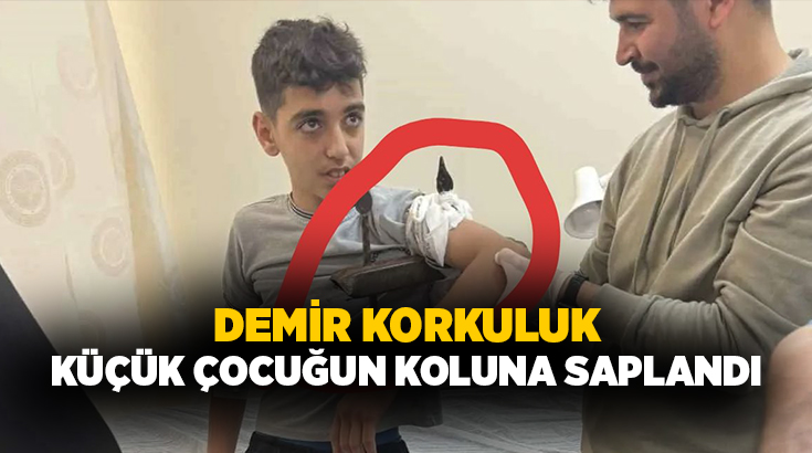 Diyarbakır’da koluna demir korkuluk saplanan öğrenci, itfaiye ekiplerinin bir bölümünü
