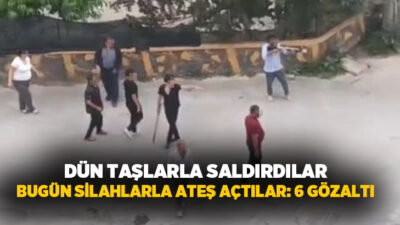Mersin’in Tarsus ilçesinde dün iki grup arasında çıkan taşlı kavganın