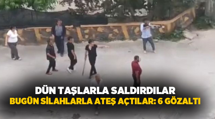 Mersin’in Tarsus ilçesinde dün iki grup arasında çıkan taşlı kavganın
