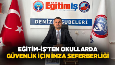 Eğitim-İş Sendikası, son dönemde okullarda artan güvenlik sorunları ve yaşanan