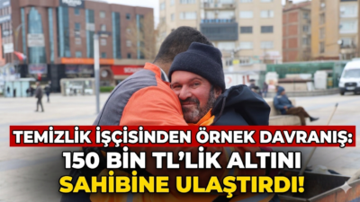 Kırşehir’de temizlik işçisi olarak görev yapan Yaşar Akdoğan; çalıştığı sırada