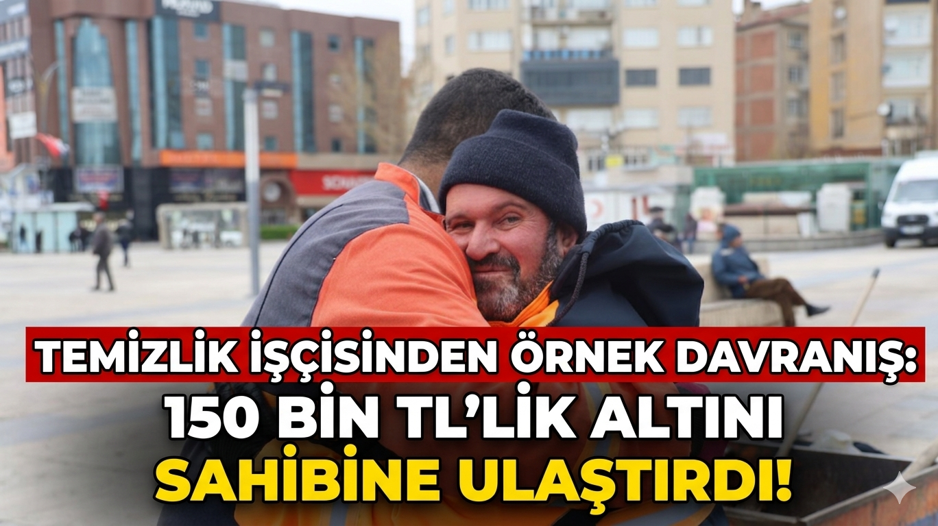 Kırşehir’de temizlik işçisi olarak görev yapan Yaşar Akdoğan; çalıştığı sırada