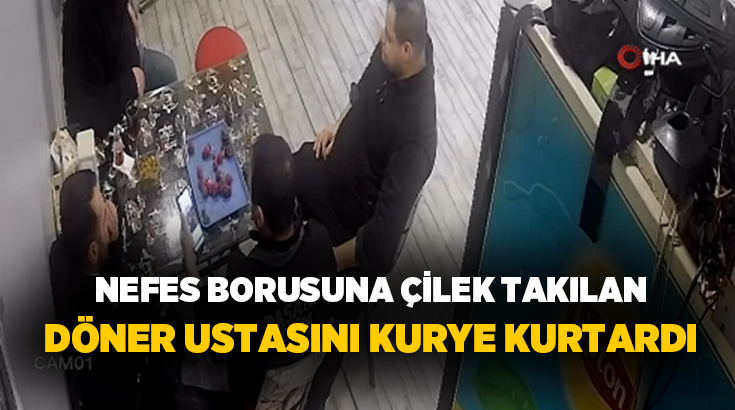 Çorum’da yediği çileğinin nefes borusuna takılması neticesinde boğulma tehlikesi yaşayan