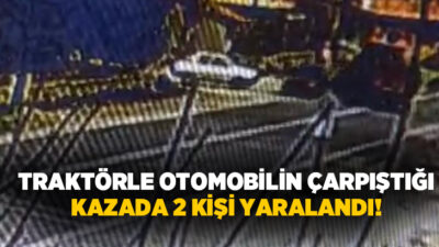 Kayseri’nin Develi ilçesinde otomobille traktörün çarpıştığı kazada 2 kişi yaralandı.