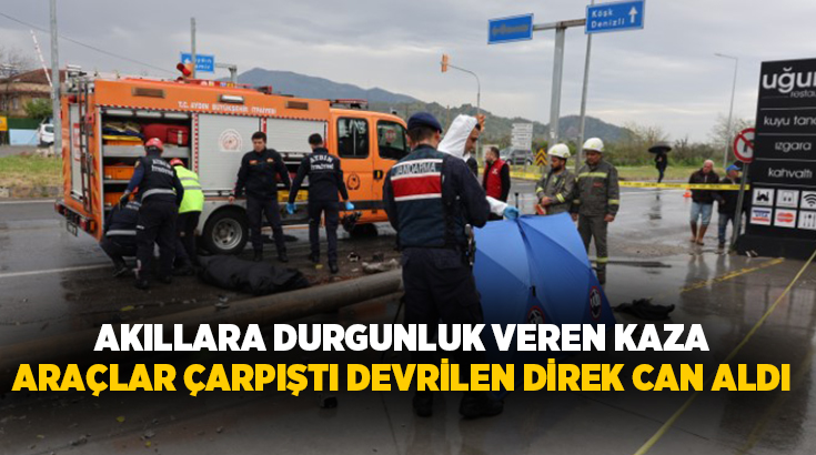 Aydın’da akıllara durgunluk veren bir kaza yaşandı. Aydın-Denizli kara yolunda