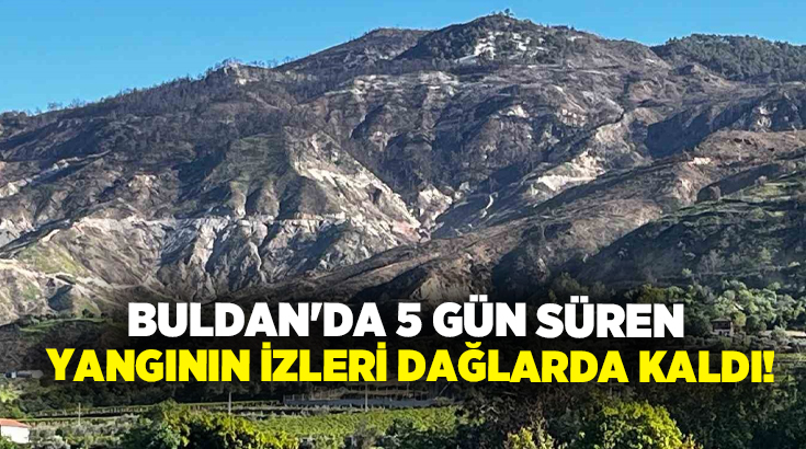 Buldan’da geçtiğimiz yıl çıkan ve beş gün süren orman yangınının