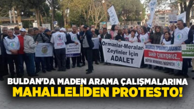 Denizli’nin Buldan ilçesi Girne Mahallesi Ziftlik mevkisinde yürütülen maden arama