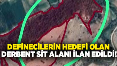 Denizli’nin Buldan ilçesinde definecilerin talan ettiği Derbent Mahallesi’nin bir bölgesi