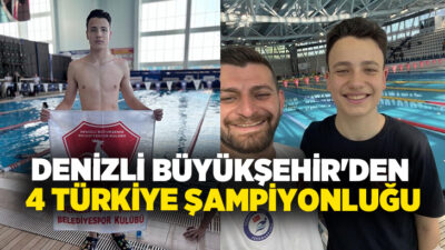 Denizli Büyükşehir Belediyespor Yüzme Takımı Sporcusu Mehmet Sarhanlı, Edirne’de düzenlenen
