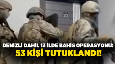 Sakarya merkezli 13 ilde düzenlenen yasa dışı bahis operasyonunda 71