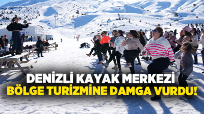 Kış turizminin parlayan yıldızı Denizli Kayak Merkezi, 150 binin üzerinde