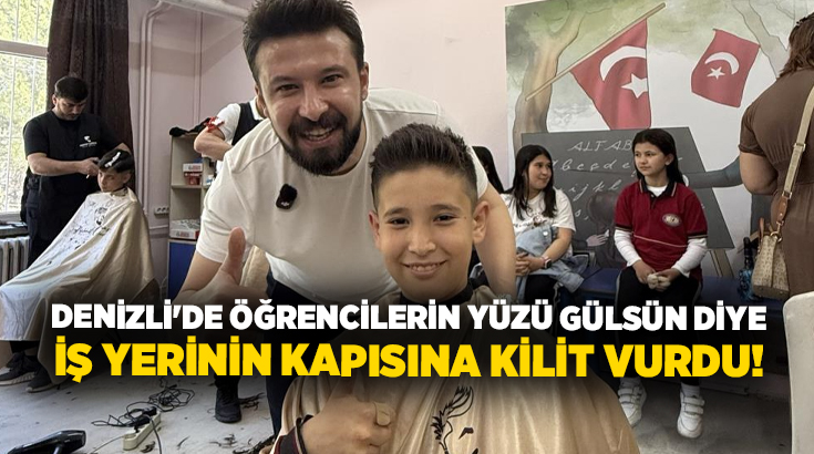 Denizli'de birçok sosyal sorumluluk projesinde yer alan saç tasarım sanatçısı