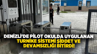 Denizli’nin Çivril ilçesinde Kılıçarslan Anadolu Lisesi, hayata geçirdiği kartlı geçiş
