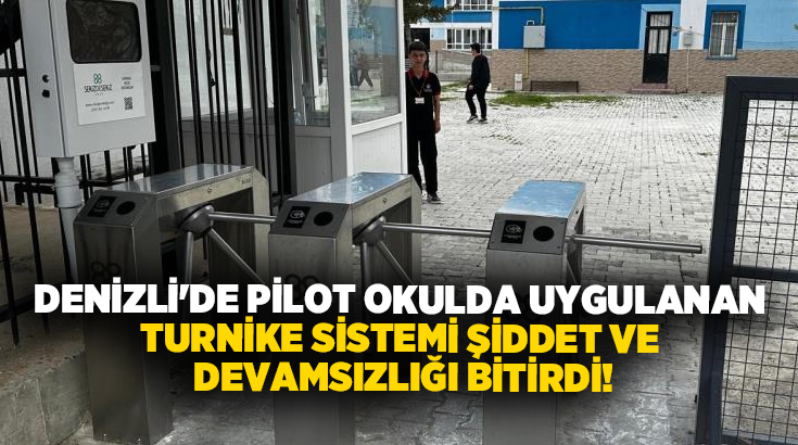 Denizli’nin Çivril ilçesinde Kılıçarslan Anadolu Lisesi, hayata geçirdiği kartlı geçiş