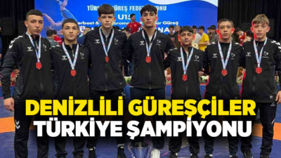 Kars’ta yapılan Güreş Grekoromen Türkiye Şampiyonası’nda Denizli Sporcu Eğitim Merkezi