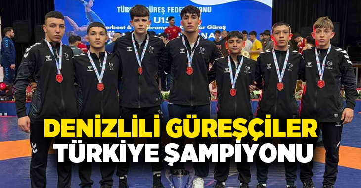 Kars’ta yapılan Güreş Grekoromen Türkiye Şampiyonası’nda Denizli Sporcu Eğitim Merkezi